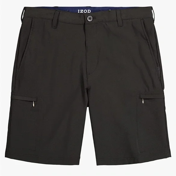 lzod XFG Black Golf Cargo Shorts Size 36 - Picture 2 of 13